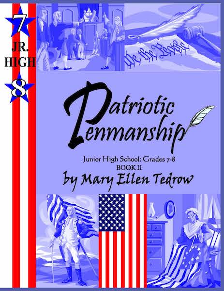 Patriotic Penmanship Grades 7 and 8 Jr High Book II(cursive)